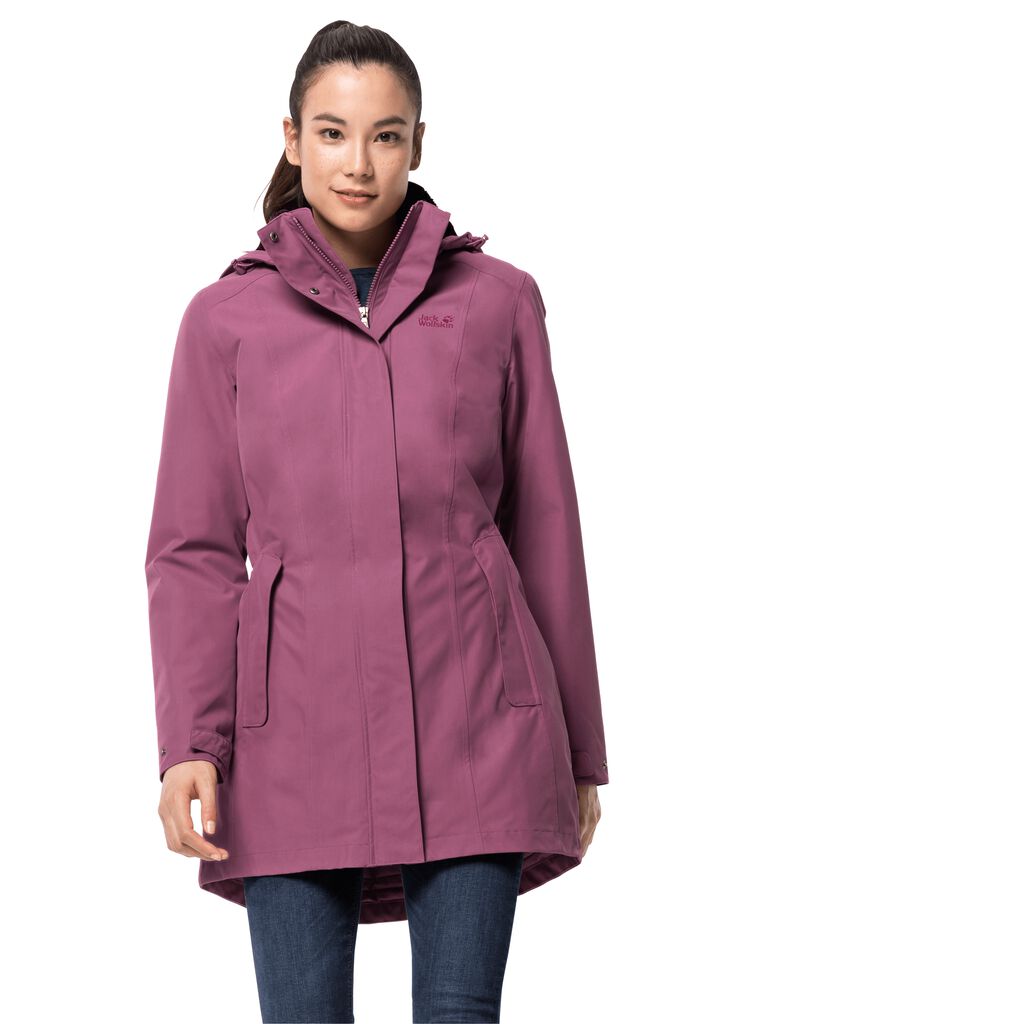 Jack Wolfskin MADISON AVENUE Vestes Femme Violette - TSNDQCO-73